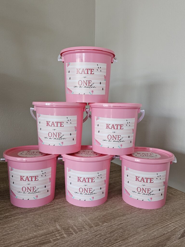 Custom Bucket Labels Bucket Side Label – We Heart Stickers